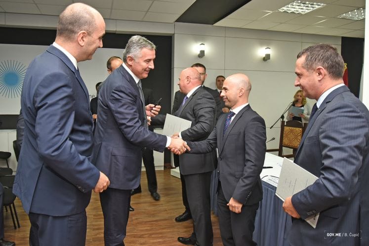 Premijer Đukanović, potpredsjednik Lazović i ministar Kavarić prisustvovali ceremoniji potpisivanja ugovora o izgradnji II bloka TE Pljevlja