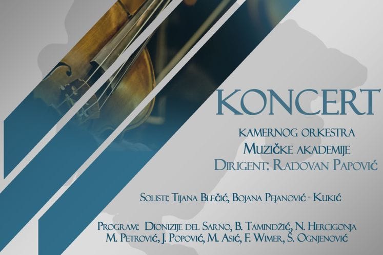 Koncert kamernog orkestra Muzičke akademije u Ministarstvu kulture