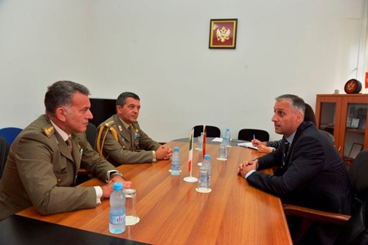 Odlazeći i novoimenovani izaslanik odbrane Republike Italije, pukovnik Papalardo i pukovnik Sfara u posjeti Ministarstvu odbrane