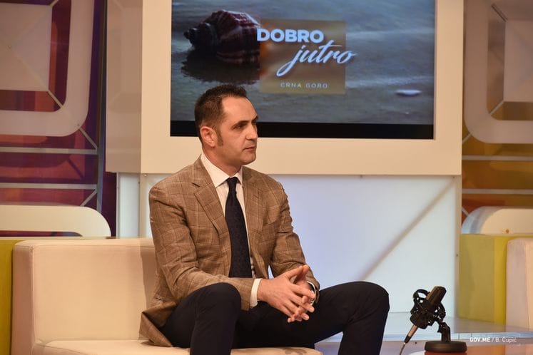 Tourism Minister Radulović takes part in TV show „Jutarnji program“ : Branding of northern part of Montenegrin coast completed, southern part to be completed in coming period