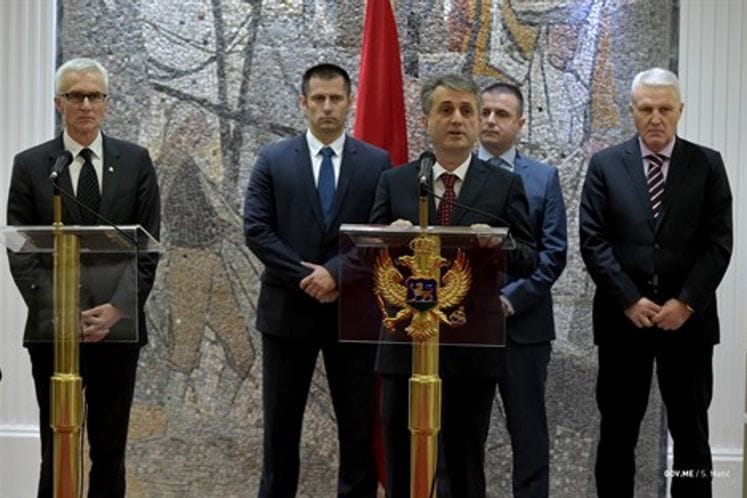 Interior Minister Nuhodžić, Director of Police Directorate Stojanović meet with Interpol SG Jürgen Stock