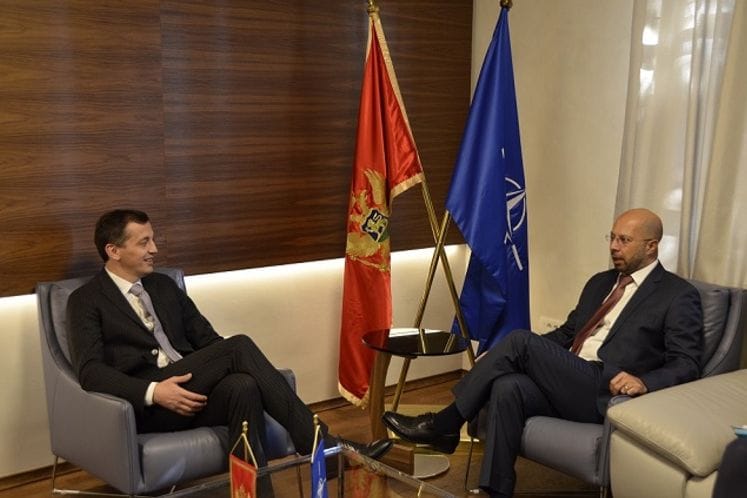 Ministar Bošković sa ambasadorom Države Palestine, Rabi Al Hantoulijem