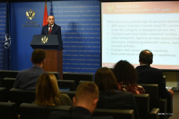 DPM Simović: Results of government's economic policy are encouraging as recognised by international partners