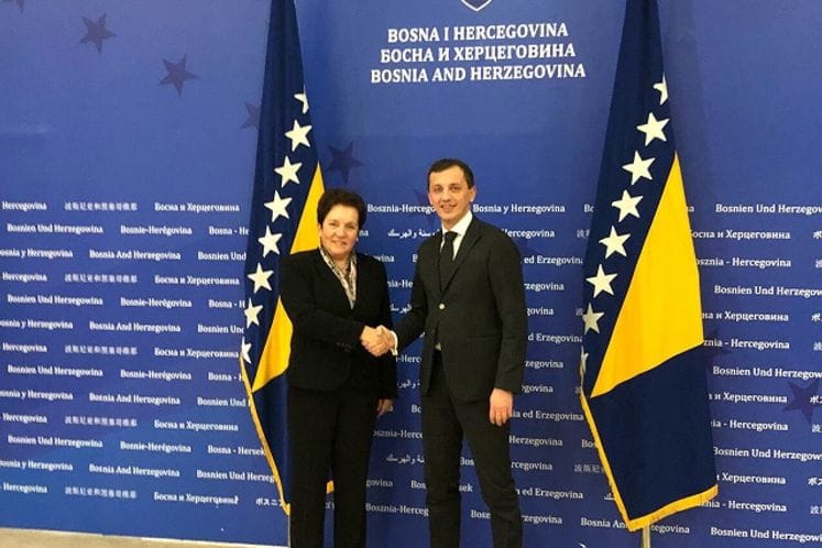 Bošković u posjeti BiH: Sastanak sa koleginicom Pendeš i komandantom NATO Štaba u Sarajevu, generalom Hustonom