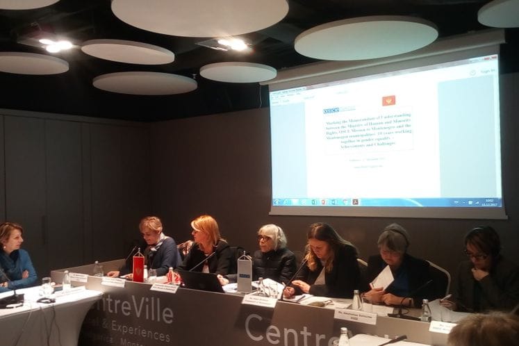 Desetogodišnjica saradnje Ministarstva za ljudska i manjinska prava i Misije OSCE u Crnoj Gori u oblasti jačanja rodne ravnopravnosti