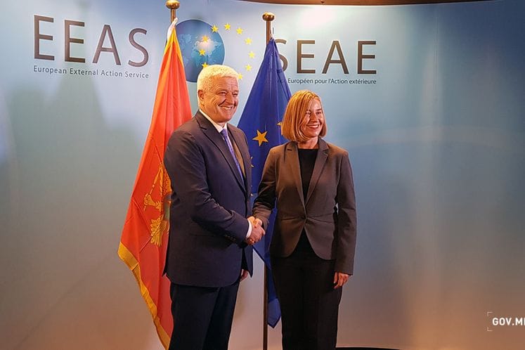 PM Marković meets with EU High Representative Federica Mogherini in Brussels