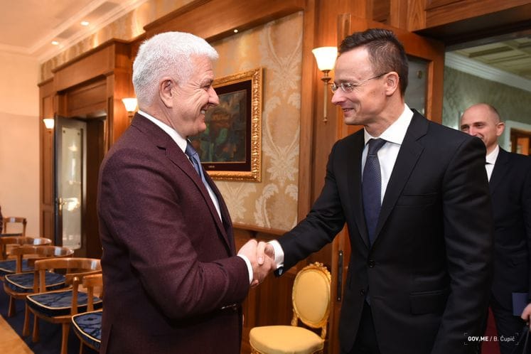 Predsjednik Marković primio ministra vanjskih poslova Sijarta: Mađarska pojačava investicije u Crnu Goru