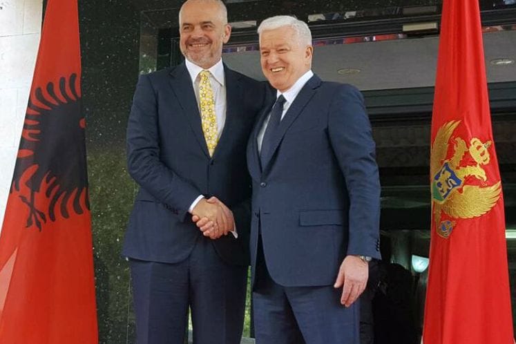 PM Marković offers aid to his Albanian counterpart: Government of Montenegro will provide assistance to Albanian people and Government