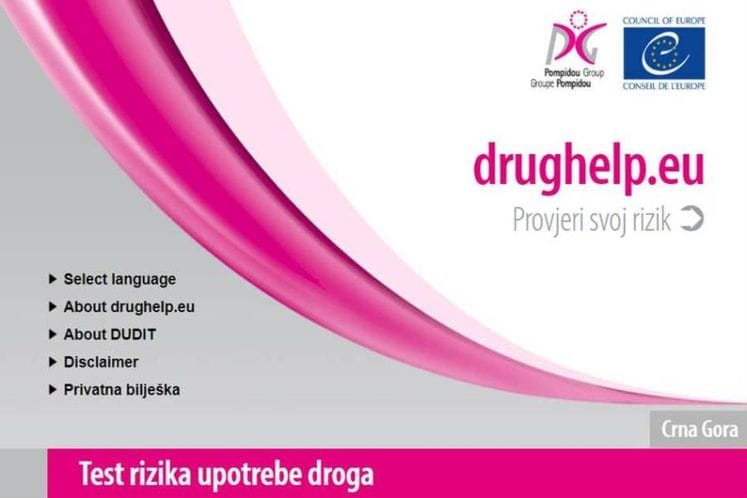 Promocija online intervencija: Upitnik za samo-procjenu rizika povezanih sa konzumiranjem droga