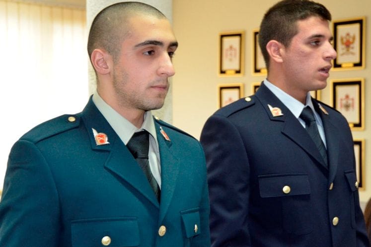 Kadeti Đorđe Mijović i Nemanja Burić položili zakletvu u Ministarstvu odbrane