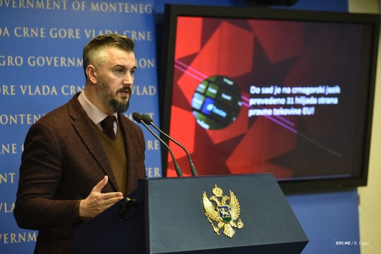 Ministar Pejović: Usvojena Informacija o uspostavljanju sistema za pripremu crnogorske verzije pravne tekovine EU