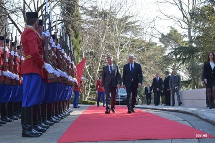 Montenegro welcomes Delegation of Council of Ministers of Bosnia and Herzegovina with highest state honors