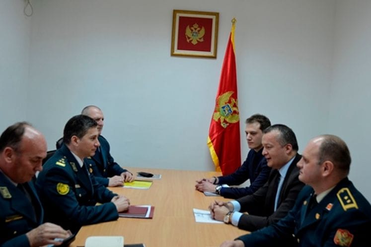 A delegation of the Ministry of Defence of the Republic of Macedonia in a visit at the Ministry of Defence