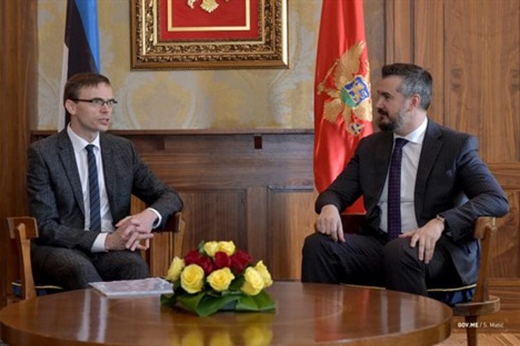 Pejović, Mikser: Estonia supports European integration of Montenegro