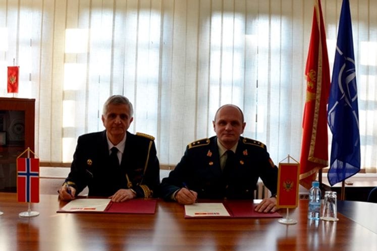 Bilateral cooperation plan between the Ministries of Defence of Montenegro and the Kingdom of Norway signed