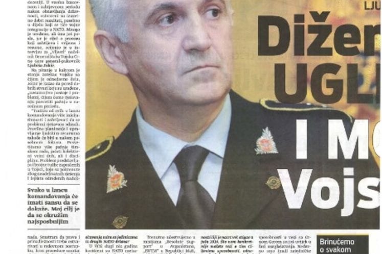 Intervju načelnika Generalštaba generala– potpukovnika Ljubiše Jokića za DN Vijesti: Dižemo ugled i moć vojske