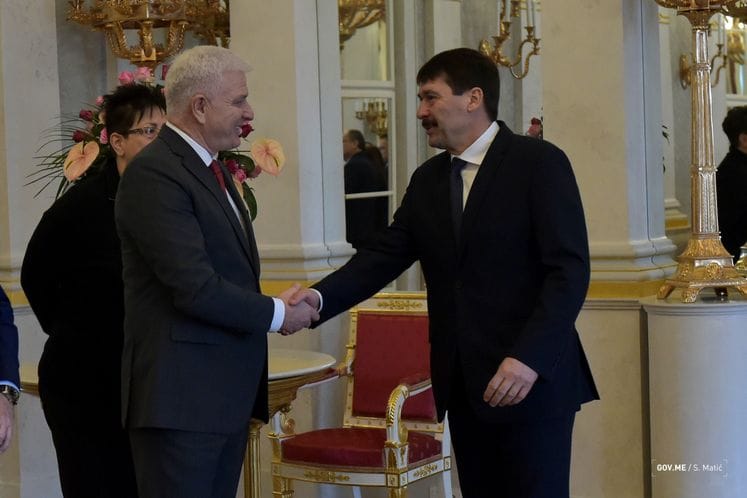 Budapest: Prime Minister Duško Marković meets with President of Hungary Janos Ader