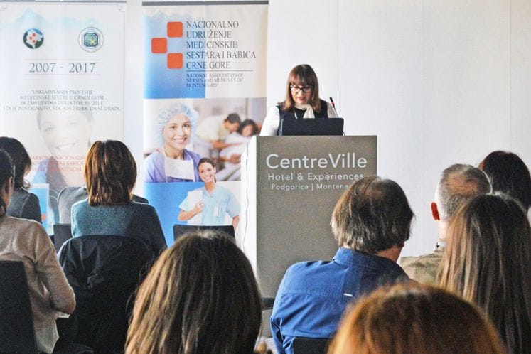Generalna direktorka prof.dr Vesna Miranović govorila na stručnoj radionici: „Usklađivanje profesije medicinske sestre u Crnoj Gori sa zahtjevima Direktive 55/2013“