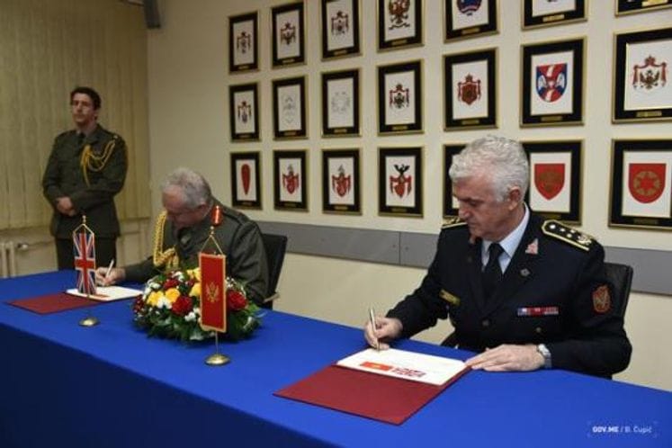 General Jokić with General Messenger: UK Armed Forces will support the continuation of the reforms of the MNEAF