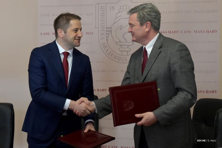 Potpisan Sporazum o saradnji Ministarstva prosvjete i CANU: zajedničko apliciranje kod međunarodnih fondova