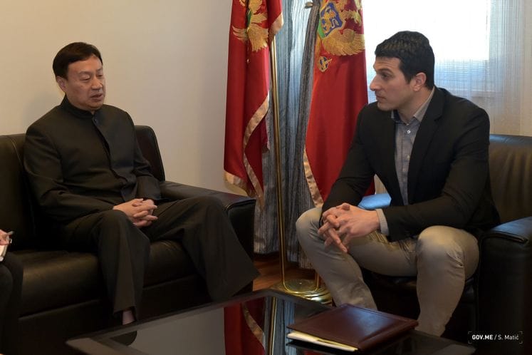 Ministar Janović primio ambasadora Narodne Republike Kine