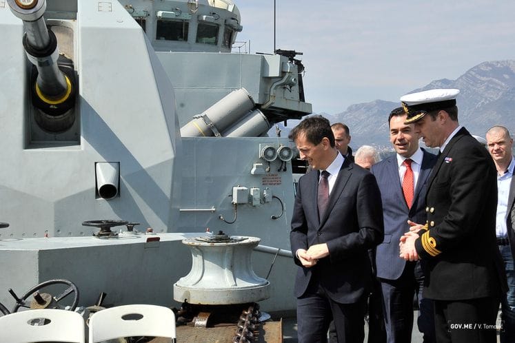 UK's Royal Navy frigate HMS Monmouth pays visit to Port of Bar