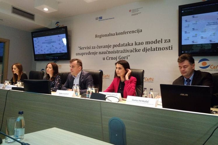 Održana koferencija “Servisi za čuvanje podataka kao model za unapređenje naučno-istraživačke djelatnosti u Crnoj Gori“