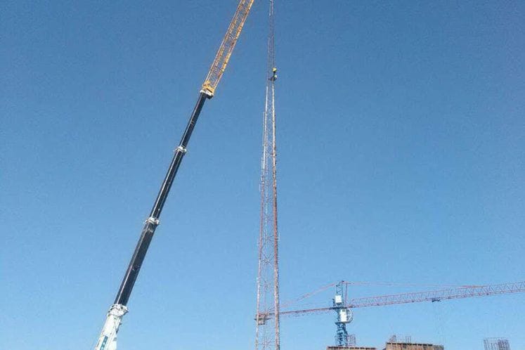 Uklonjen stari antenski stub u Golubovcima