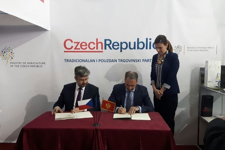 Saopštenje: Potpisan protokol IV Sjednice Mješovite komisije sa Vladom Republike Češke
