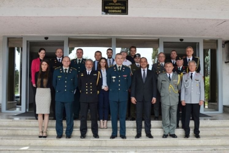 Military-diplomatic representatives of NATO member states and Austria in a visit to the Ministry of Defense