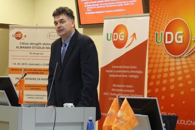 Generalni direktor Direktorata za naučnoistraživačku djelatnost Darko Petrušić govorio na Danu istraživanja