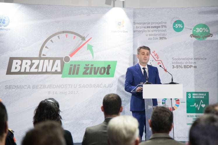 Inicijativa “Brzina ili život” u okviru Globalne sedmice bezbjednosti u saobraćaju