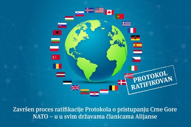 Završen proces ratifikacije Protokola o pristupanju Crne Gore NATO–u
