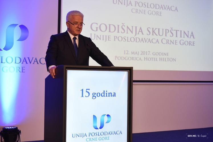 PM Marković attends ceremonial session of Montenegrin Employers Federation Assembly: Government is committed to creating favourable business environment
