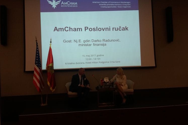 Intervju Američke privredne komore sa ministrom finansija Darkom Radunovićem