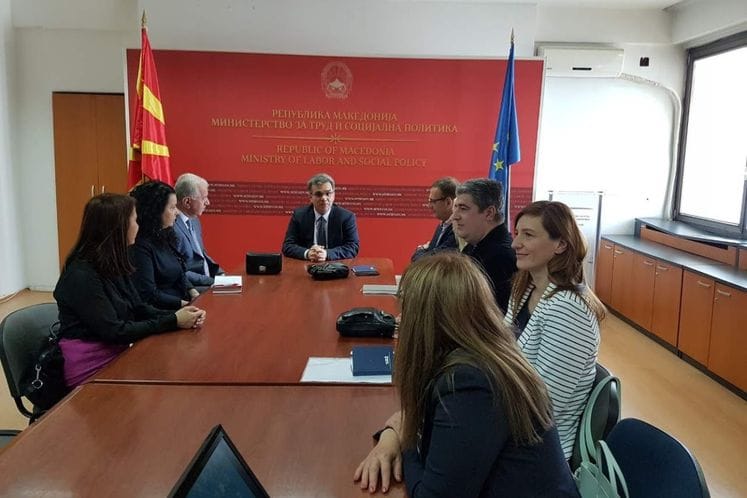 SAOPŠTENJE: Delegacija Ministarstva rada i socijalnog staranja posjetila Ministarstvo rada i socijalne politike Makedonije