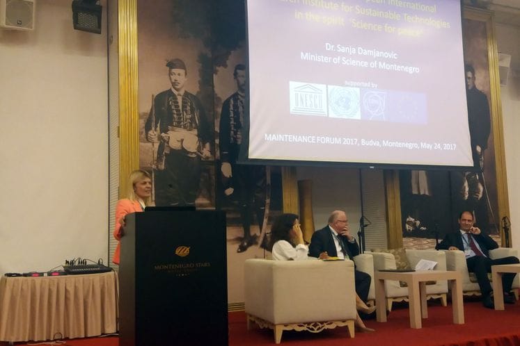 Minister Damjanović takes part in MAINTENANCE FORUM 2017