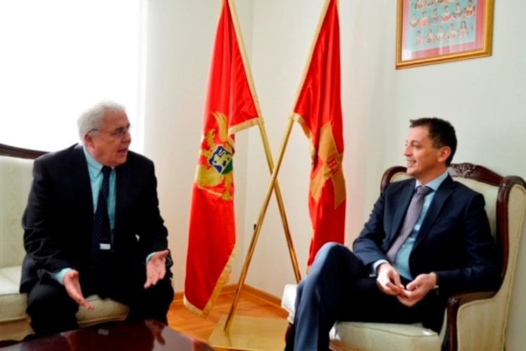 Ambassador Whitting in a farewell visit to the Ministry of Defence