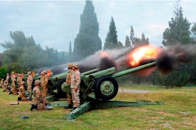 Povom 9. maja - Dana pobjede (Dana Evrope) izvršena počasna paljba sa platoa brda Gorica