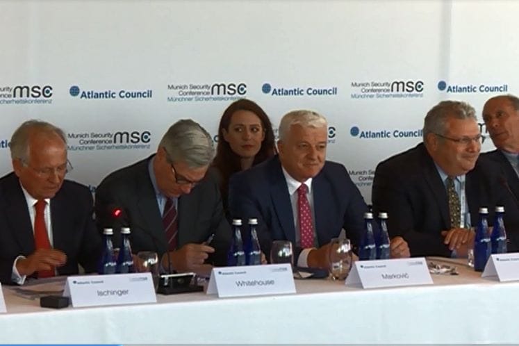 Prime Minister Marković delivers speech at Munich Security Conference Core Group in Washington