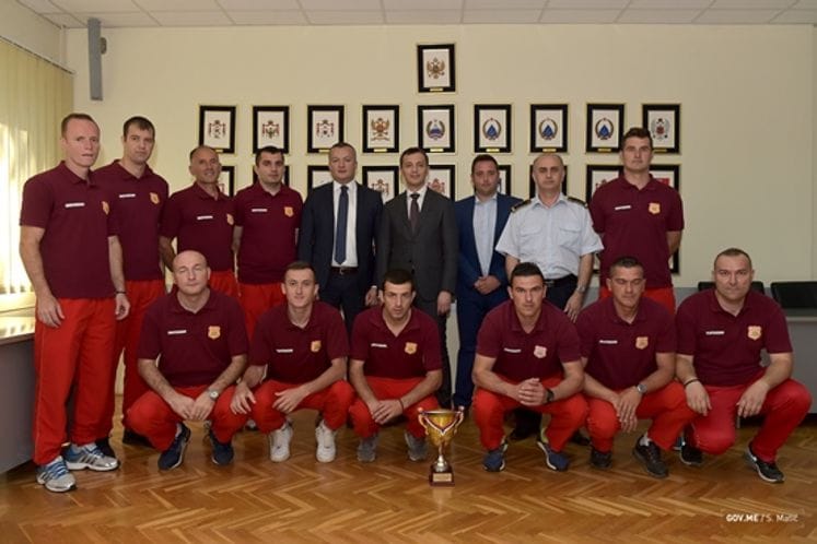 Nakon osvojenog 3. mjesta na turniru u Sloveniji: Bošković primio futsal ekipu Vojske Crne Gore