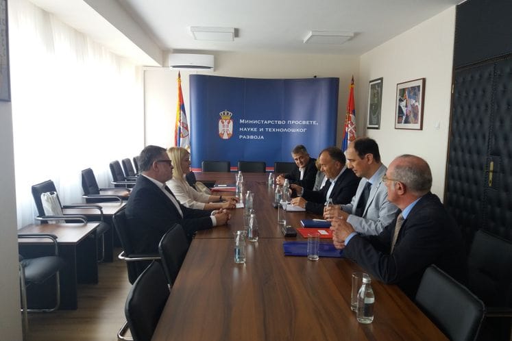 Minister Damjanović visits the Ministry of Education, Science and Technological Development of Republic of Serbia