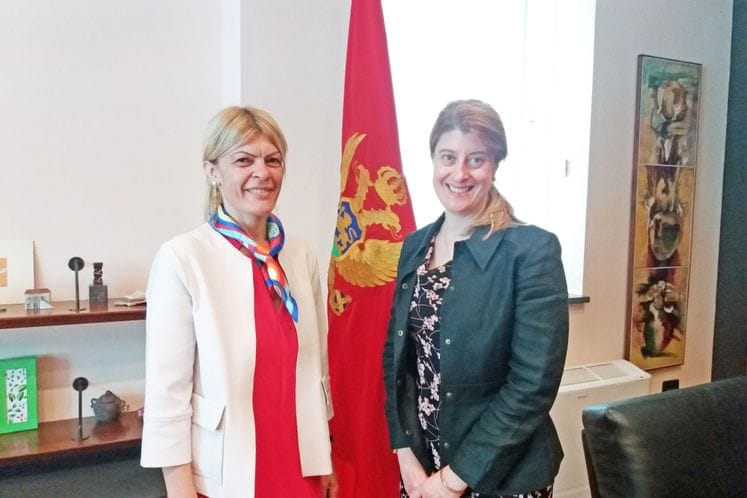 Susret ministarke Damjanović sa novoimenovanom britanskom ambasadorkom u Crnoj Gori Nj.E. Alison Kemp