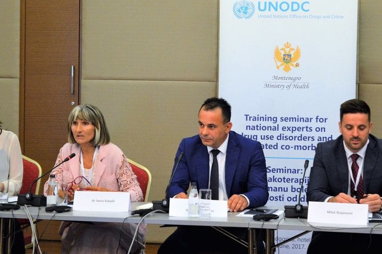 Održan dvodnevni seminar na temu “Farmakoterapija u tretmanu bolesti zavisnosti od droga – Međunarodni standardi"