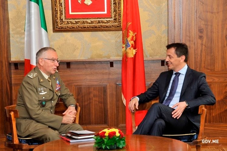 Bošković-General Graziano: Cooperation between Montenegro and Italy through the NATO alliance is even more intense