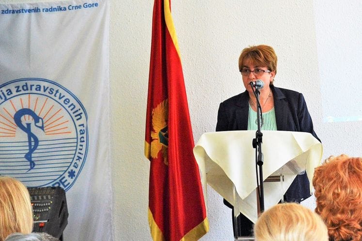 Obraćanje sekretarke Tijane Prelević na Kongresu zdravstvenih radnika u Ulcinju