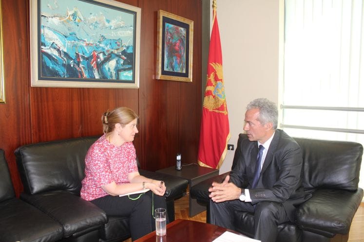SAOPŠTENJE: Ministar Purišić sastao se sa ambasadorkom Velike Britanije u Crnoj Gori Alison Kemp