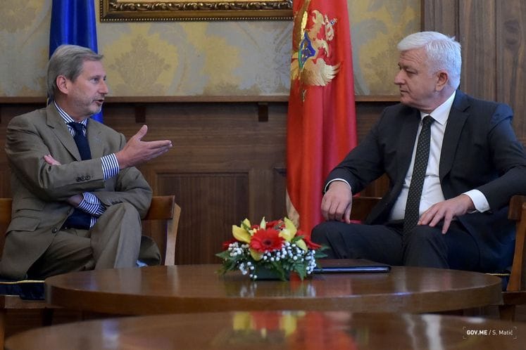 Prime Minister Marković with EU Commissioner Hahn: After joining NATO, our first priority goal is membership in EU