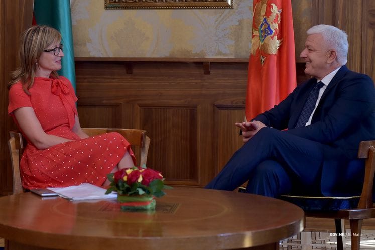 Predsjednik Marković sa potpredsjednicom Zaharijevom: Bugarska snažno podržava evropsku perspektivu Crne Gore
