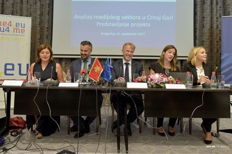 Minister Pejović: Enhancement of media sector is important for advancement toward EU